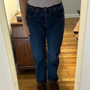 Levi's Women's 501 Original Fit Jeans Dark Indigo Wash Size 30 W 30 L
